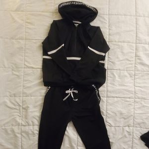 DKNY Black Sweater & Sweats